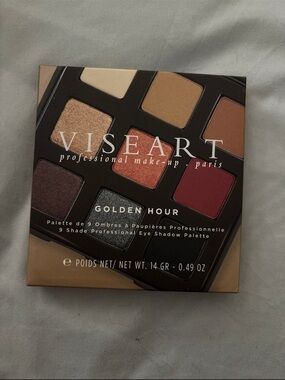 Viseart Golden Hour 9-Shade Eyeshadow Palette - Warm Golden Tones